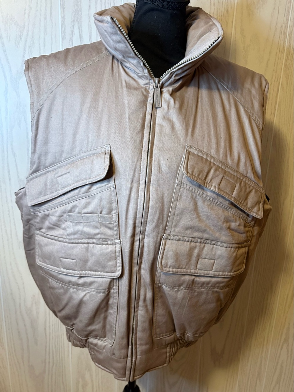 Vintage Original Windbreaker Men’s Vest Lined Size L Hunting Outdoor Safari